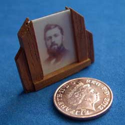 Henry in a wooden Art Deco Frame